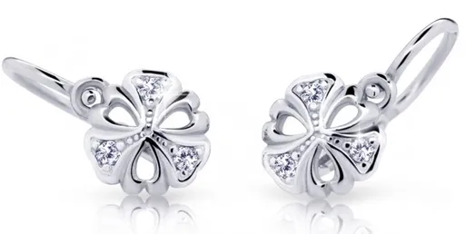 Cutie Jewellery Dětské náušnice z bílého zlata C2230-10-X-2 bílá