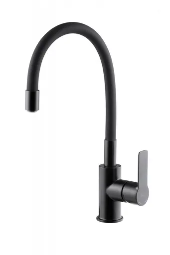 KFA Dřezová baterie RUMBA black s elastickým výtokem černá (6553-915-81