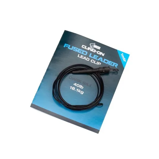 Nash Montáž Cling-On Fused Lead Clip Leader 1m,Nash Montáž Cling-On Fused Lead Clip Leader 1m