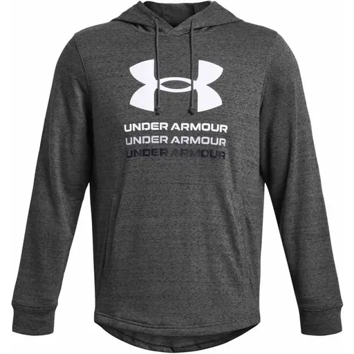 Under Armour RIVAL Pánská mikina, tmavě šedá, velikost M