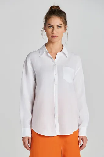 KOŠILE GANT REL LINEN SHIRT WHITE