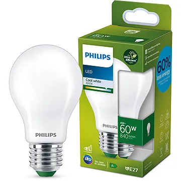 Philips LED 4-60W, E27, 4000K, mléčná, A (929003480101)