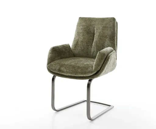 Clea-Flex žinylka olivová plochá konzolová židle grafitová