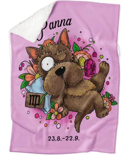 Deka Psí znamení – panna (Podšití beránkem: ANO)