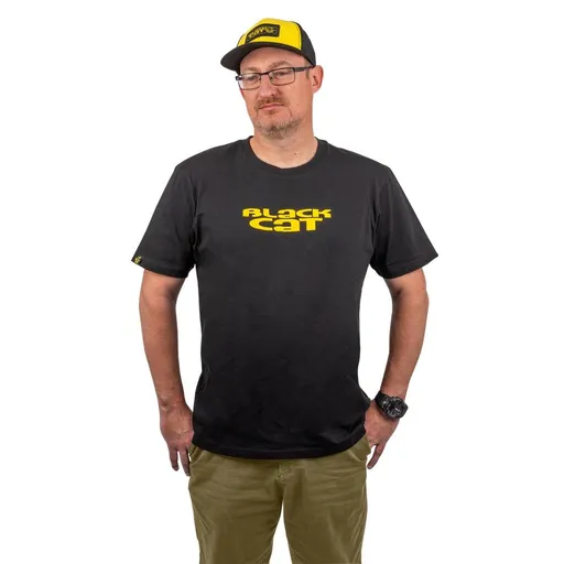 Black Cat Triko Logo Black T-Shirt - L,Black Cat Triko Logo Black T-Shirt - L