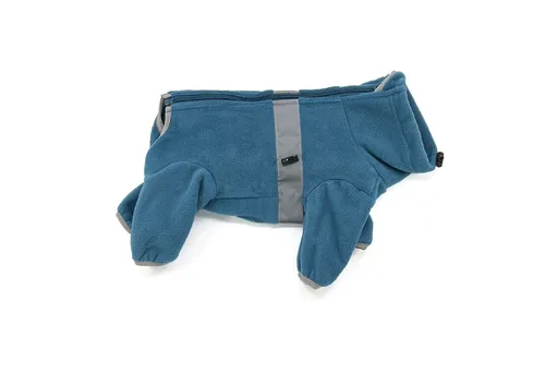 Vsepropejska Komfort fleecová kombinéza pro psa Barva: Modrá, Délka zad (cm): 24, Obvod hrudníku: 30 - 36 cm