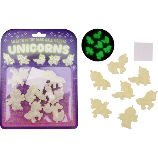 Svítící Jednorožci na zeď 3D