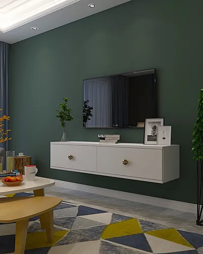 TV stolek Zuzu 120 - White, Gold