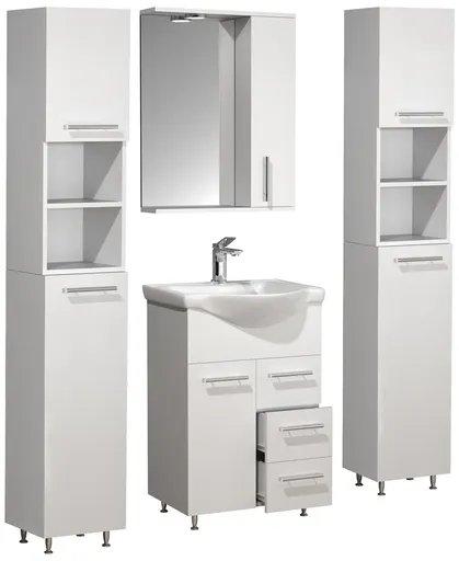 VCM 5dílná umyvadlová skříňka Lisalo L, bílá