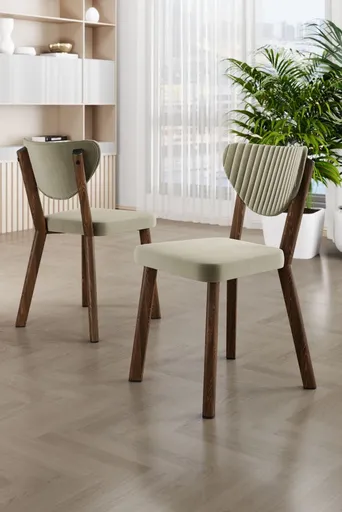 Sada židlí (6 kusů) Arfe - Cream, Brown