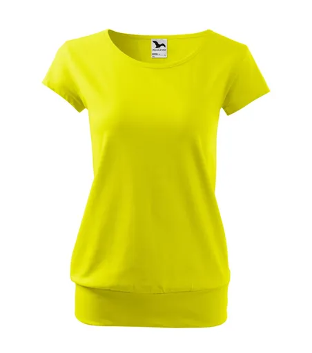 MALFINI Dámské tričko City - Citrónová | XS