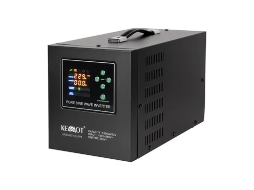 Zdroj záložní KEMOT PROsinus-1500-LFP4 12V 230V 1500VA 1050W Black URZ3427-12-LFP4