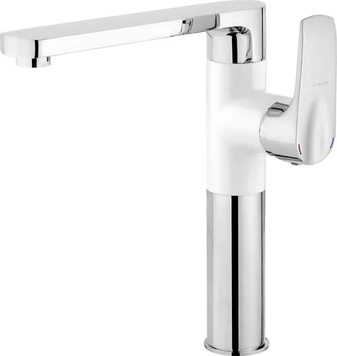 DEANTE Gardenia chrom, bílá Kuchyňská baterie BEG_W630