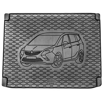 ACI OPEL Zafira 16- gumová vložka do kufru s ilustrací vozu černá (3. řada sklopená) (3873X01C)