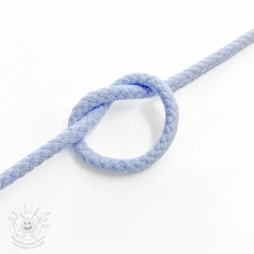 Bavlněná šňůra 5 mm light blue