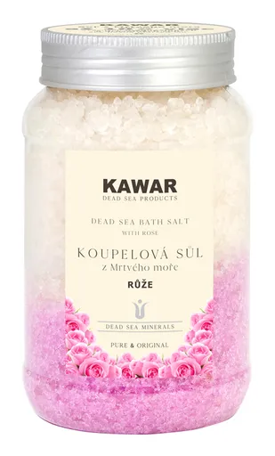 Kawar Koupelová sůl z Mrtvého moře Růže 500 g