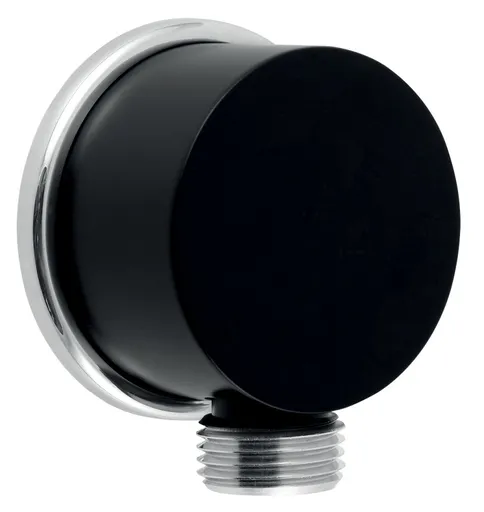 NOVASERVIS Stěnový vývod sprchy černá D/STENAA1,5