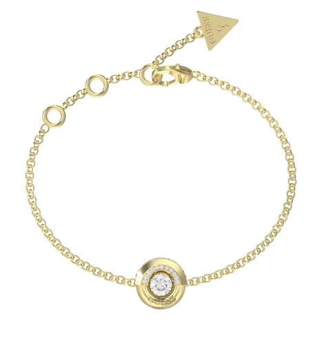 Guess Pozlacený náramek se zirkonem a krystaly Majorelle JUBB05378JWYG 18,4 cm