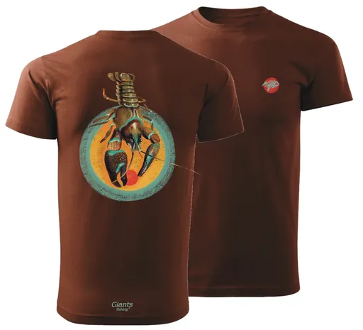 Giants fishing tričko pánské rak hnědé - m