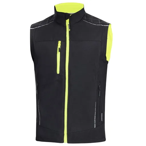 Ardon Pracovní softshellová vesta VISION - Černá / žlutá | 3XL