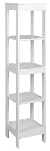 AQUALINE ETIDE policový regál vysoký 36x152x36 cm, bílá mat ET156