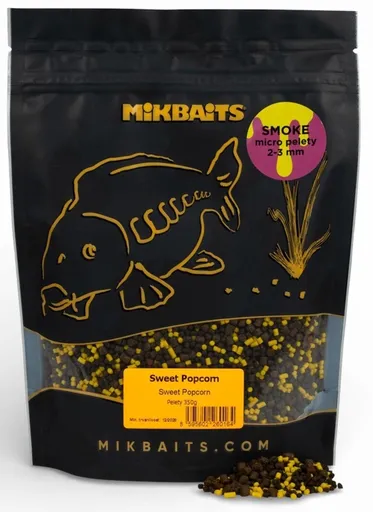 Mikbaits smoke micro pelety 2-3 mm 350 g - sweet popcorn