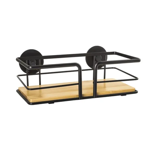 AWD Interior Drátěná police černá, bambus AWD02081937 AWD02081937