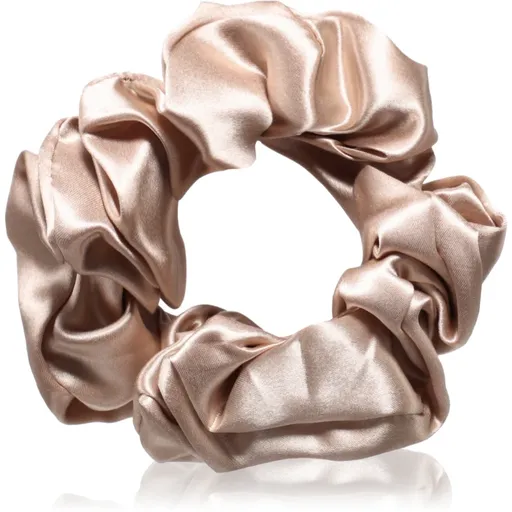 Crystallove Silk Scrunchie hedvábná gumička do vlasů Gold 1 ks