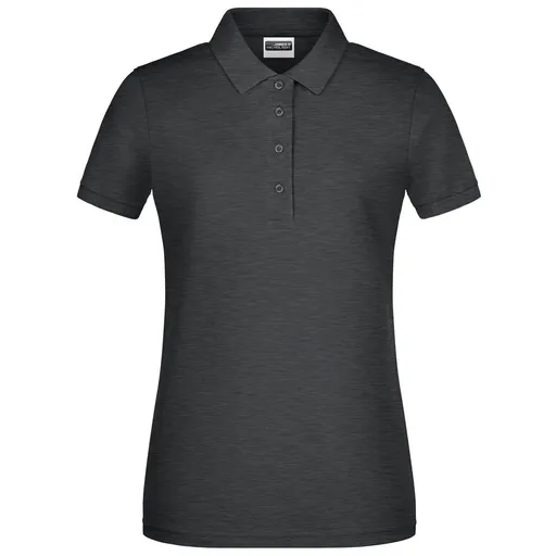 James & Nicholson (Daiber) Dámská polokošile z biobavlny 8009 - Černý melír | L