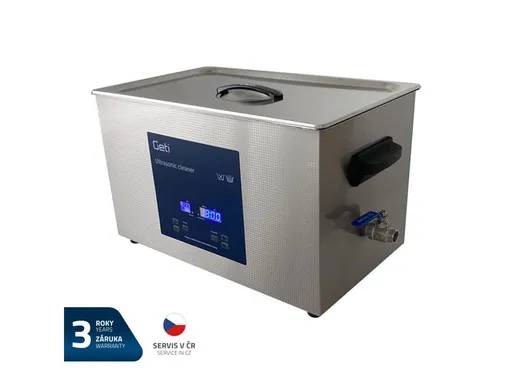 Ultrazvuková čistička GETI GUC 20B 20L nerez