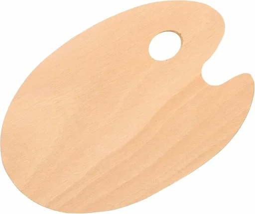 Dřevěná paleta Meeden 21x27cm oválná