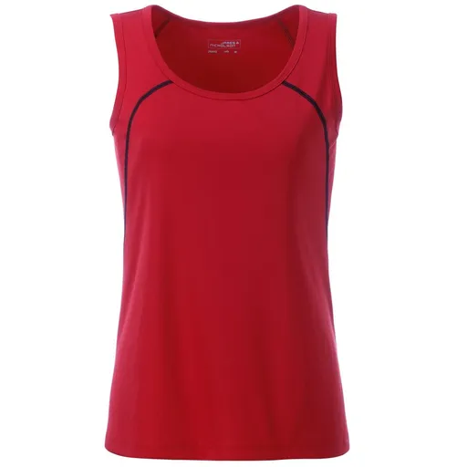 James & Nicholson (Daiber) Dámské funkční tílko JN493 - Červená / černá | XS