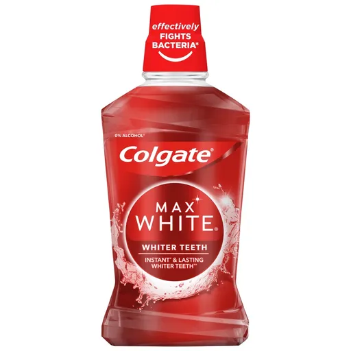 Colgate Max White ústní voda bez alkoholu 500 ml