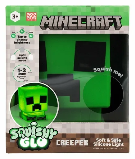 SquishyGlo Silikonové světlo Minecraft - Creeper - -
