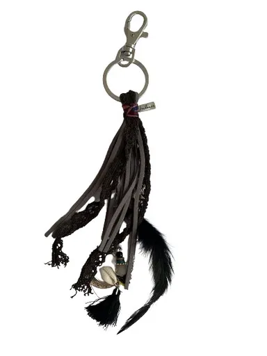 Černo šedý přívěšek na klíče To the moon Clayre & Eef