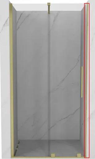 MEXEN VELAR montážní sada pro sprchové dveře broušené zlato 871-05-55