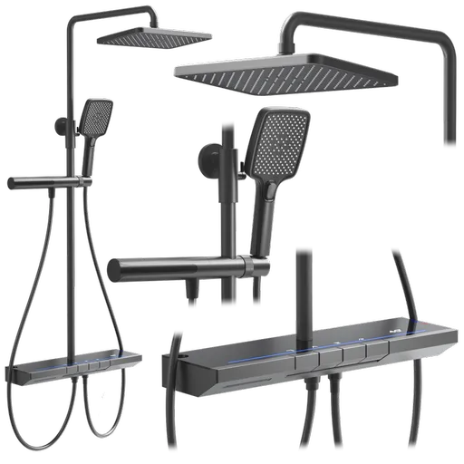 REA Sprchový set s termostatem Pedro Titanium REA-P0896