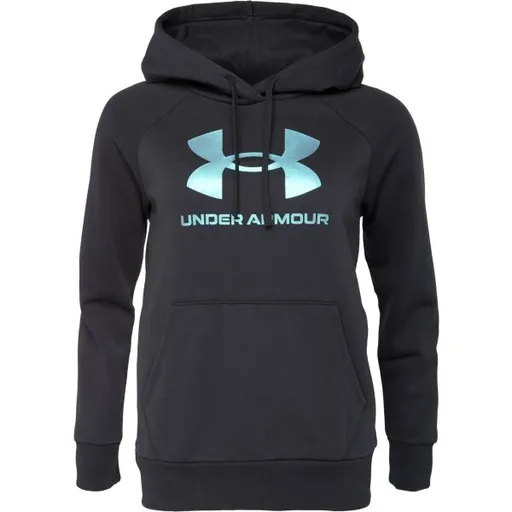 Under Armour RIVAL FLEECE SHIMMER Dámská mikina, černá, velikost M