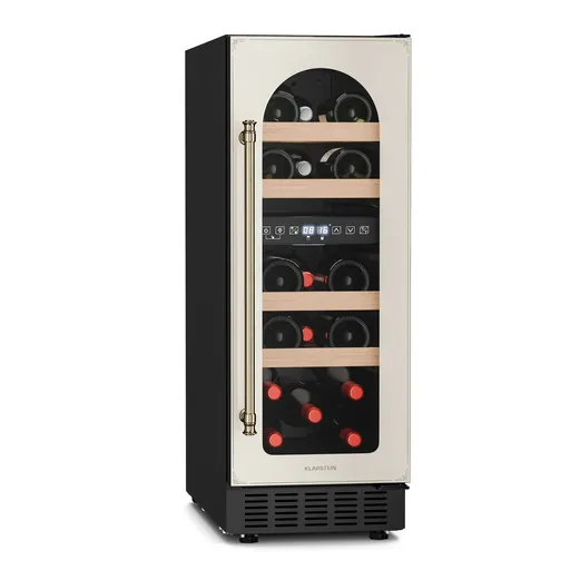 Klarstein Vinovilla Victoria 17 Duo vinotéka, 2 chladící zóny, Dotykové ovládání, 17 lahví, 4 police