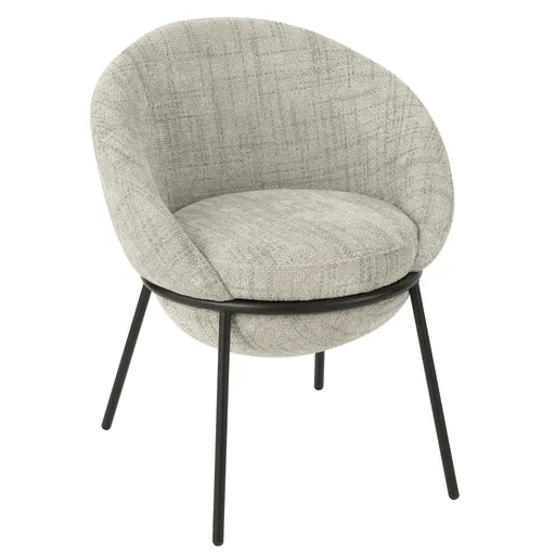 Světle šedá jídelní židle Renon - 61*59*76 cm J-Line by Jolipa