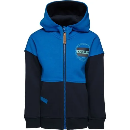 LOAP DIZAR Chlapecká mikina, tmavě modrá, velikost 112-116