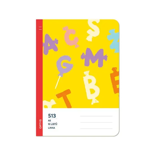 Sešit 513 A5 linka 12mm 10 listů OPTYS