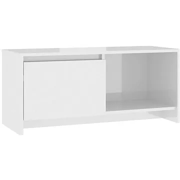 SHUMEE bílý s vysokým leskem 90 × 35 × 40 cm  (809788)