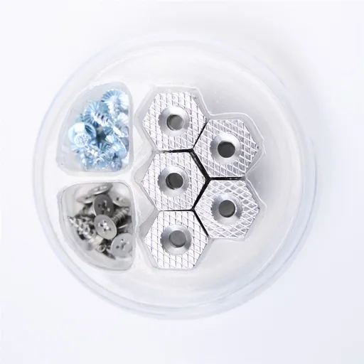 Grundéns sada hrotů hexagrip cleat & stud puck pack silver