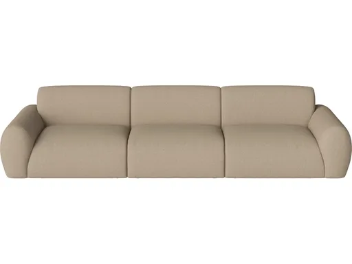 Pohovka Núvol 3 moduly se 2 nízkými bočnicemi, více variant - Bolia Varianta: Vilme - Bouclé & texture, Dark beige