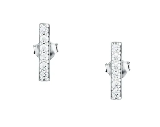 La Petite Story Elegantní stříbrné náušnice se zirkony Silver LPS01AWV71