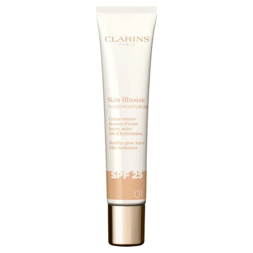 Clarins SKIN ILLUSION TINTED MOISTURIZER SPF25 zatónovaný hydratační krém - 01 40 ml