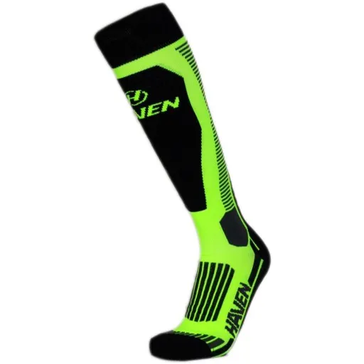 HAVEN SKI SILVER Zimní ponožky, reflexní neon, velikost