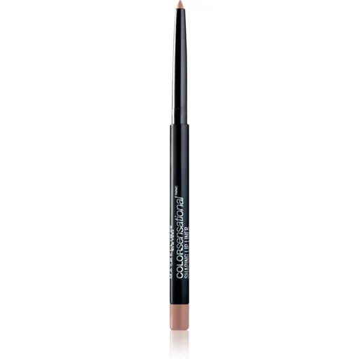MAYBELLINE NEW YORK Color Sensational Shaping Lip Liner tužka na rty s ořezávátkem odstín 10 Nude Whisper 1.2 g