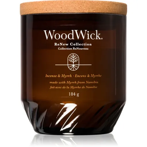 Woodwick Incense & Myrrh vonná svíčka 184 g